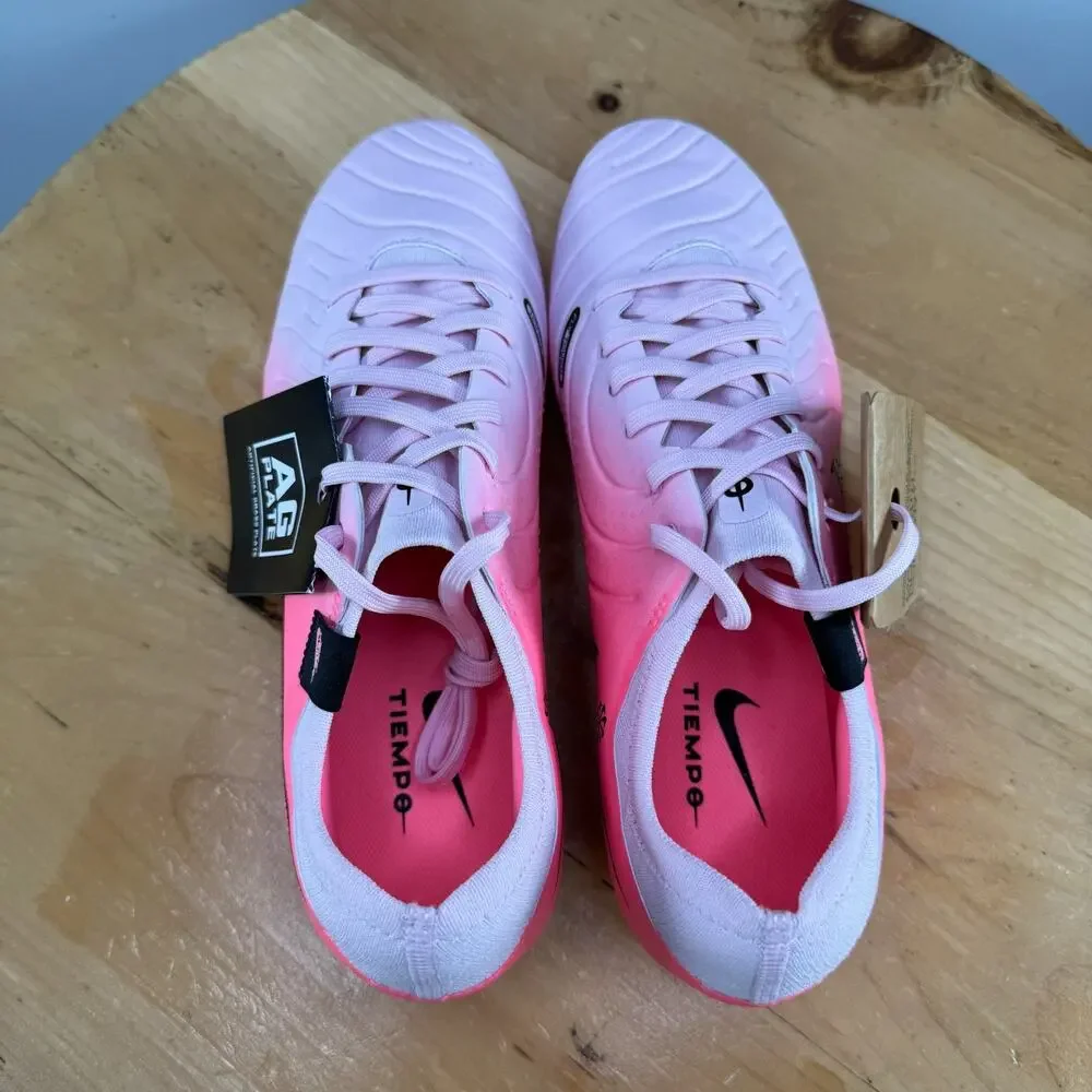 Mens 6.5 /‎ 8W - Nike Tiempo Legend 10 PRO AG Soccer Cleats Pink DV4334-601 NEW